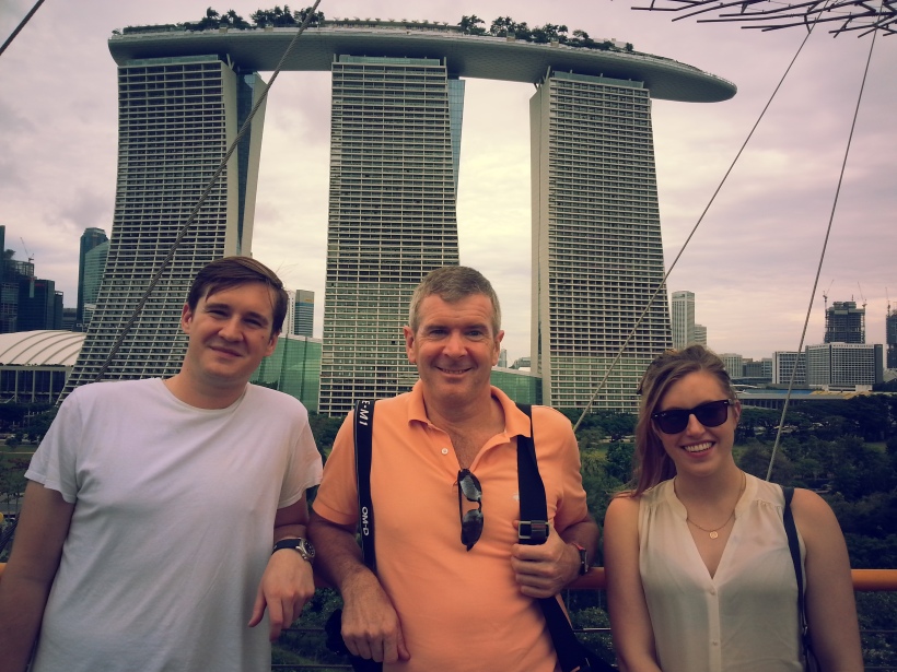 The MArina Bay Sands in teh background