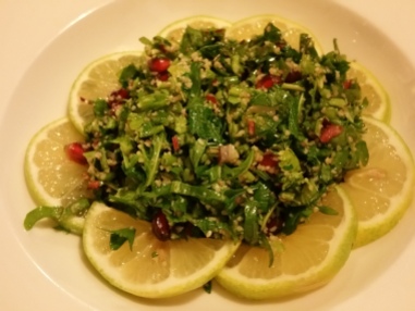 Tabouleh w pomegranate a nice addition