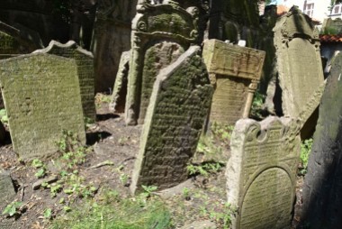 The Jewish graveyard in the Pinkas Synagogue