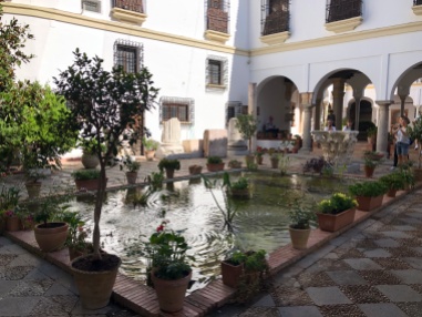 Traditional courtyard in the hotel