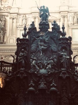 The hideous Cuban mahogany altar piece commissioned by Charles V
