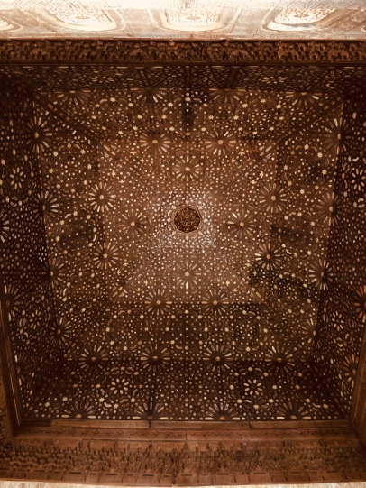 The ceiling in the Palacio de Comares